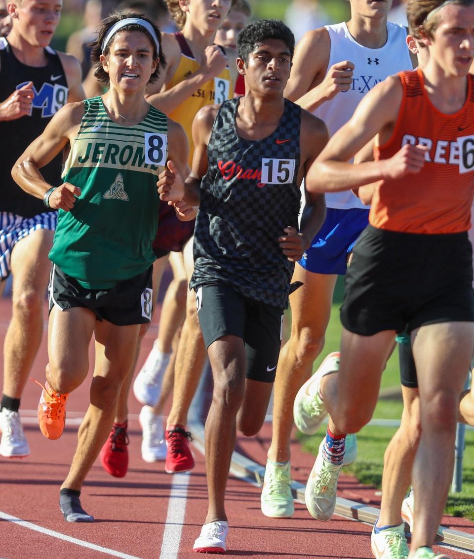 Dublin Jerome's Sam Ricchiuti and Olentangy Orange's Saketh Rudraraju are two of the top distance runners in Ohio.