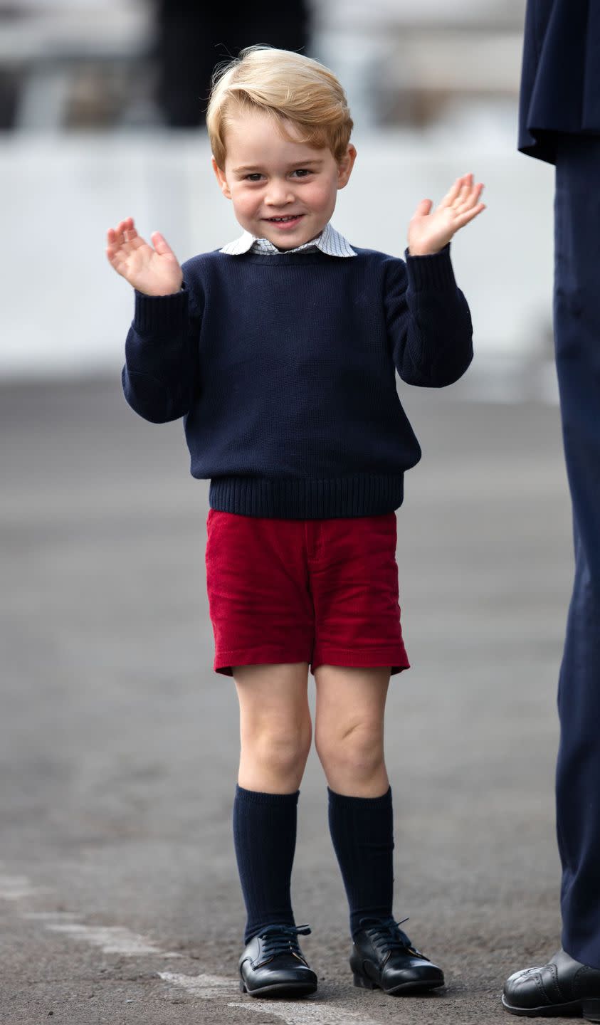 Prince George only wears shorts