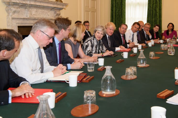Theresa May is struggling to control her Cabinet