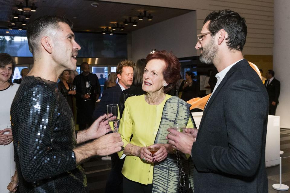 Billy Heidenfeldt, Helen Hilton Raiser, and Joseph Becker