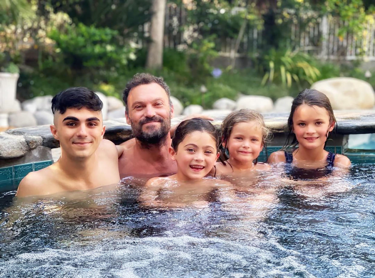 Brian Austin Green Shares Rare Photo With All 4 Children for Father's Day