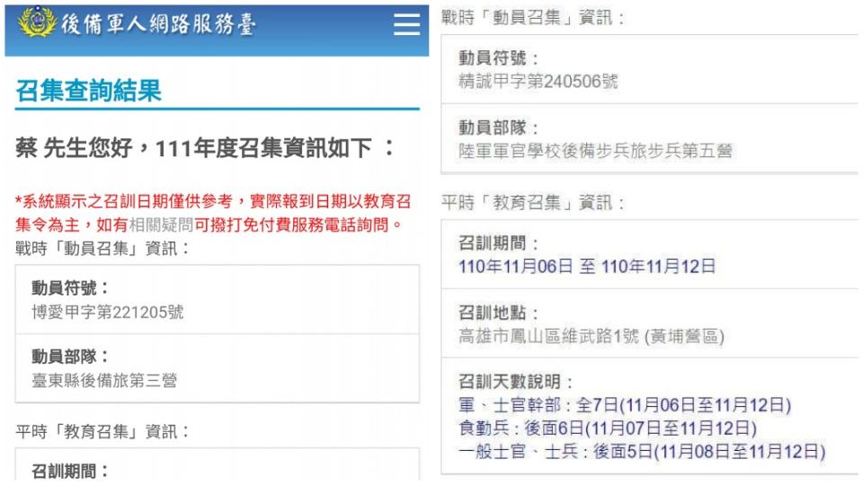 有網友分享自己退伍14年至今都沒被教召過。（圖／翻攝自爆廢公社）