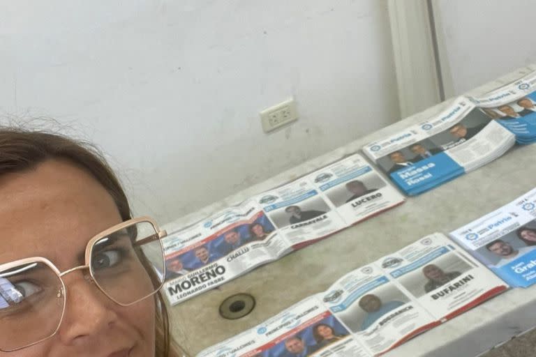 Amalia Granata votó desde Rosario