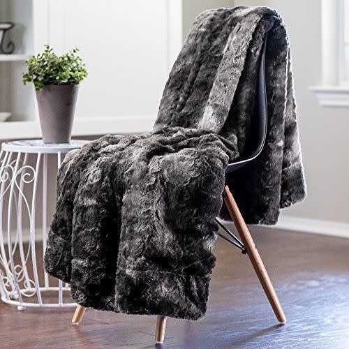 Faux Fur Throw Blanket