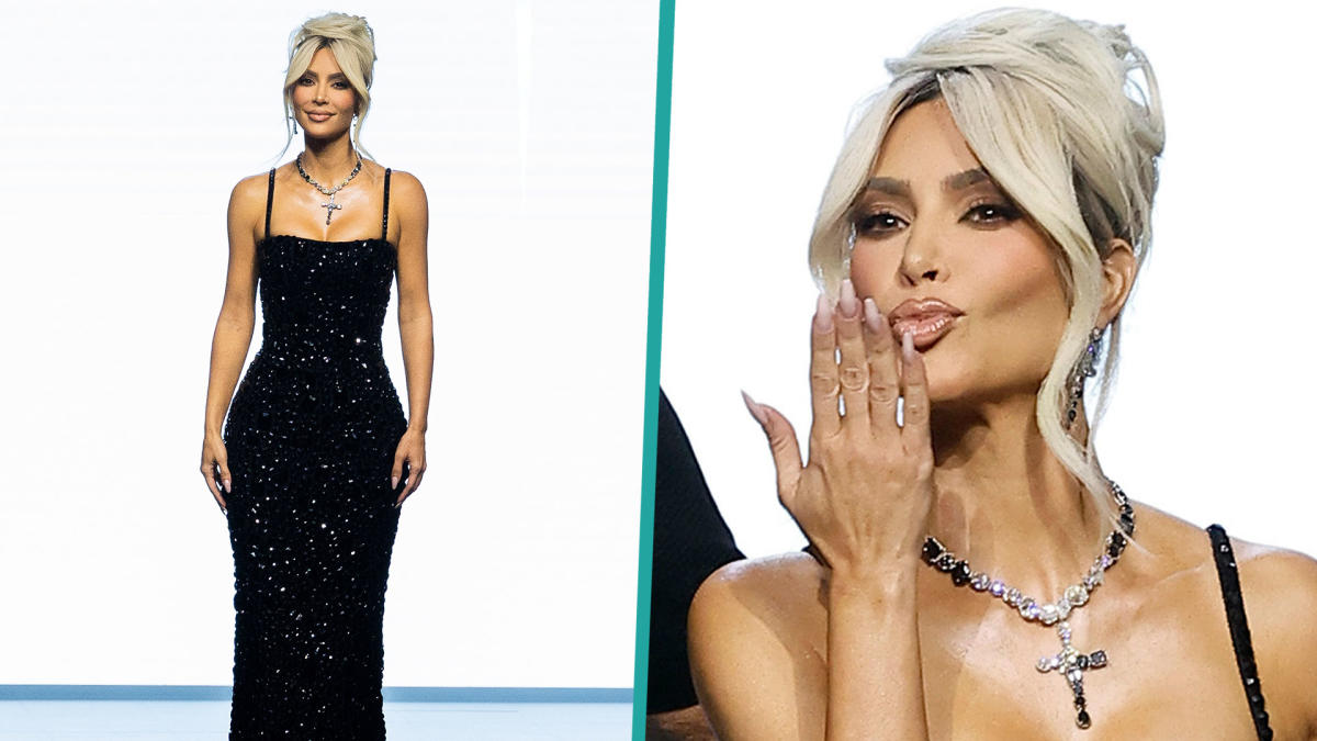 Kim Kardashian Stuns On Runway After Debuting Dolce & Gabbana Collaboration  At Milan Fashion Week