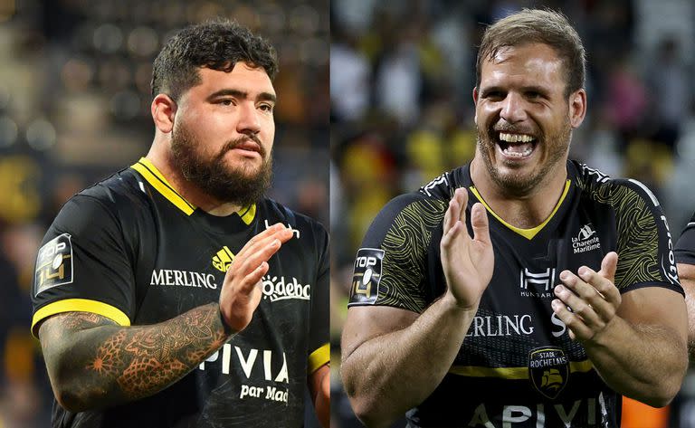 Facundo Bosch y Joel Sclavi, jugadores de La Rochelle, de Francia