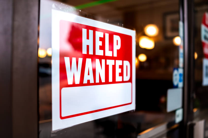 Help Wanted sign