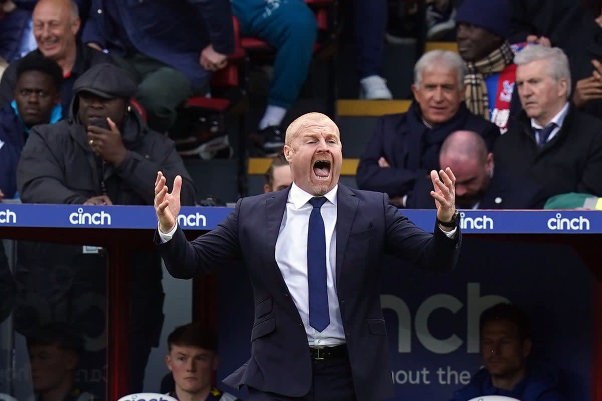 Everton manager Sean Dyche is switching up the matchday routine (Gareth Fuller/PA) (PA Wire)