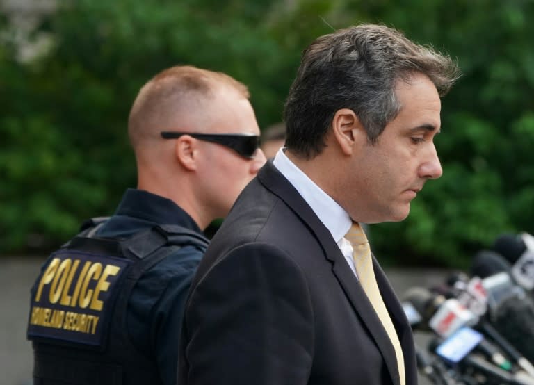 Michael Cohen, former personal lawyer for Donald Trump, seen leaving federal court in New York on August 21, 2018