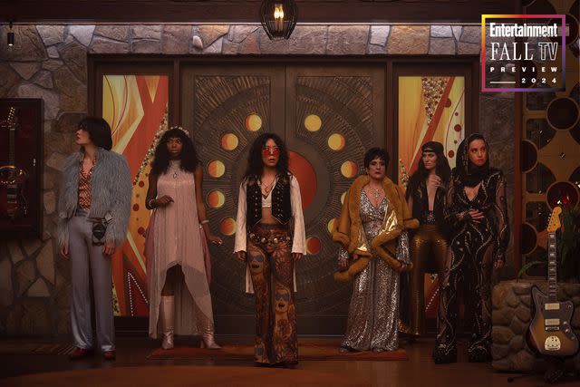 <p>Chuck Zlotnick/Marvel</p> Teen (Joe Locke), Jennifer Kale (Sasheer Zamata), Ali Ahn (Alice Wu-Gulliver) Lilia Calderu (Patti LuPone), Agatha Harkness (Kathryn Hahn), and Rio Vidal (Aubrey Plaza) in 'Agatha All Along'