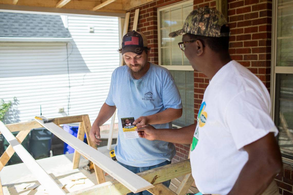 House of Representatives 88th District candidate Jim Coleman canvass in Lexington, Ky., Thursday, September 22, 2022.