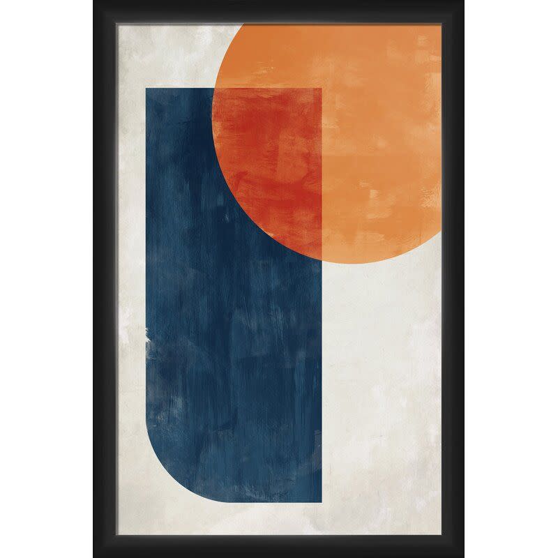 10) George Oliver Orange Dot Graphic Art