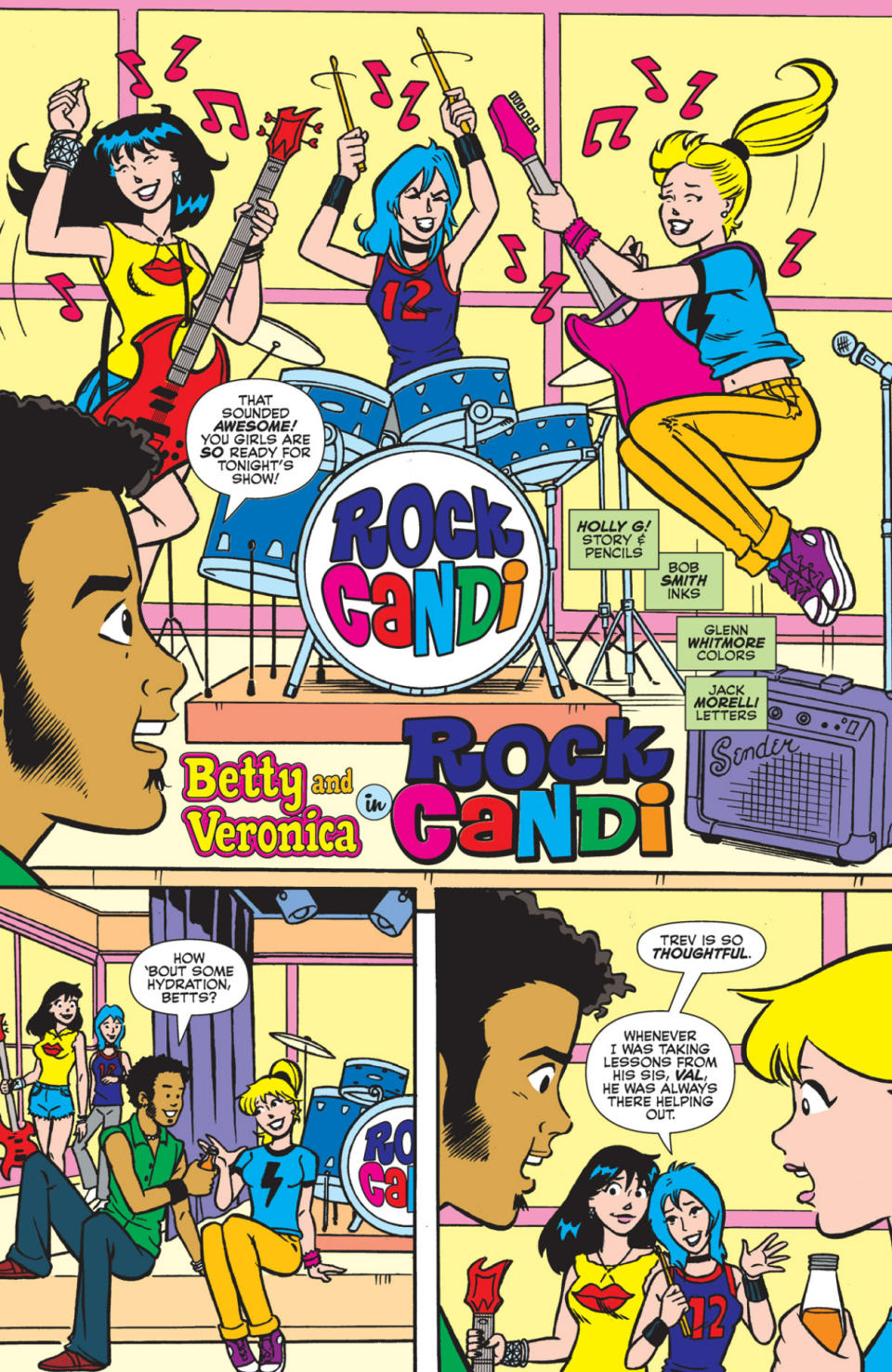 Betty & Veronica Friends Forever: Rock & Roll interior art