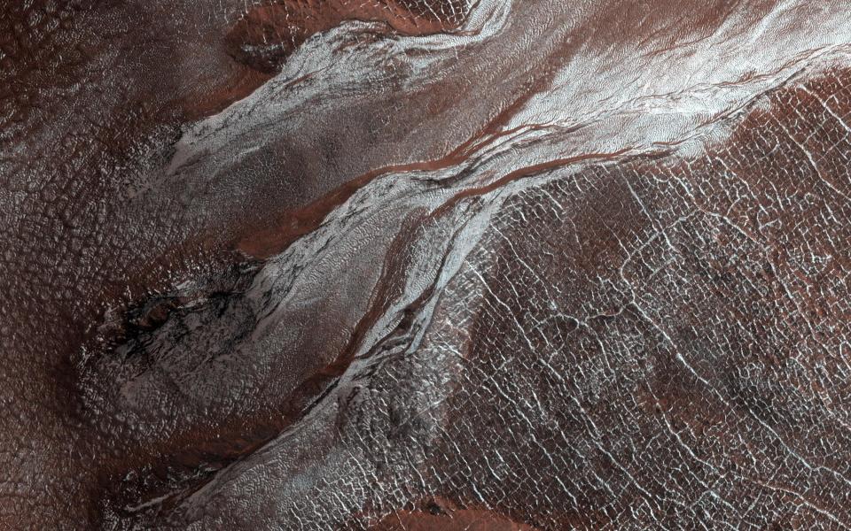 NASA Mars frost