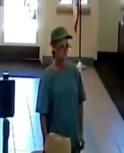 An image of the suspect who allegedly robbed a bank in Palm Desert on June 26, 2024.