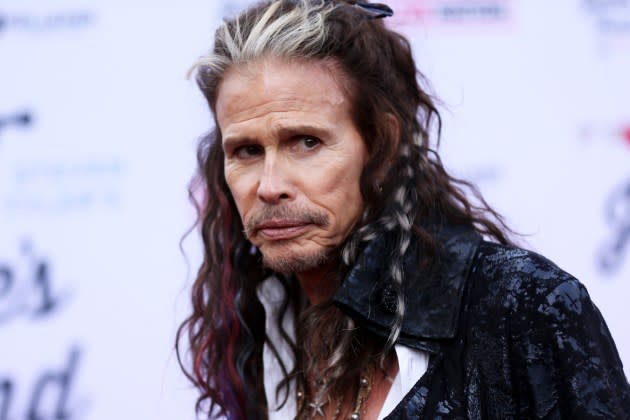 Steven Tyler attends the 4th Annual GRAMMY Awards Viewing Party to benefit Janie's Fund at Hollywood Palladium on April 03, 2022 in Los Angeles, California.  - Credit: Phillip Faraone/WireImage