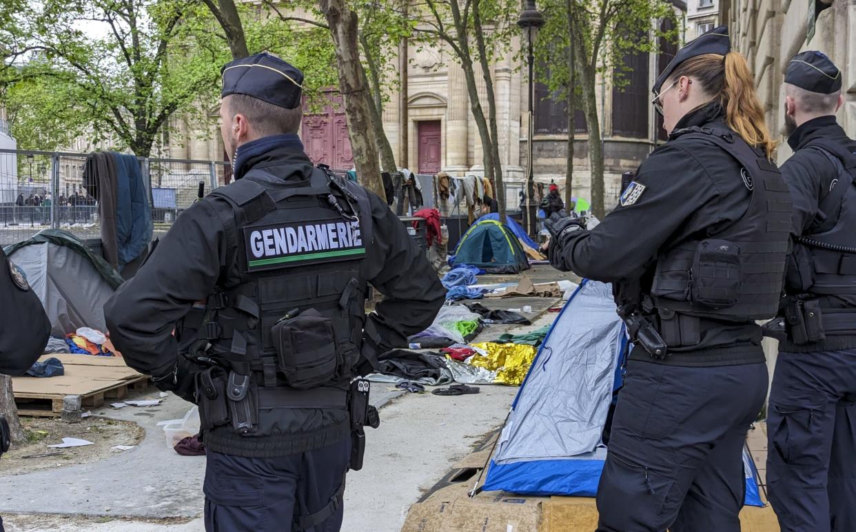 Around 100 people were evacuated as the French National Gendarmerie intervened at 6am local time