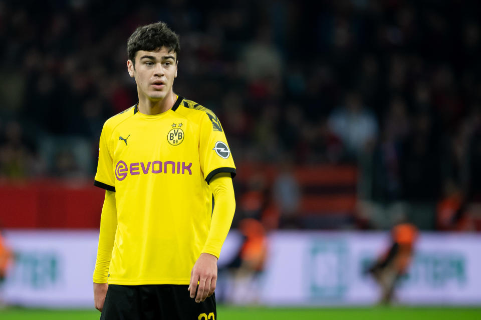 Giovanni Reyna was supposed to make his first start for Borussia Dortmund on Saturday. (Getty Images)