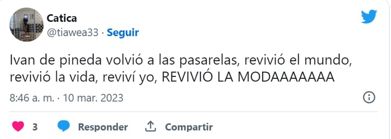 "Revivió la moda": los mensajes para Iván de Pineda por su participación en el desfile de Versace