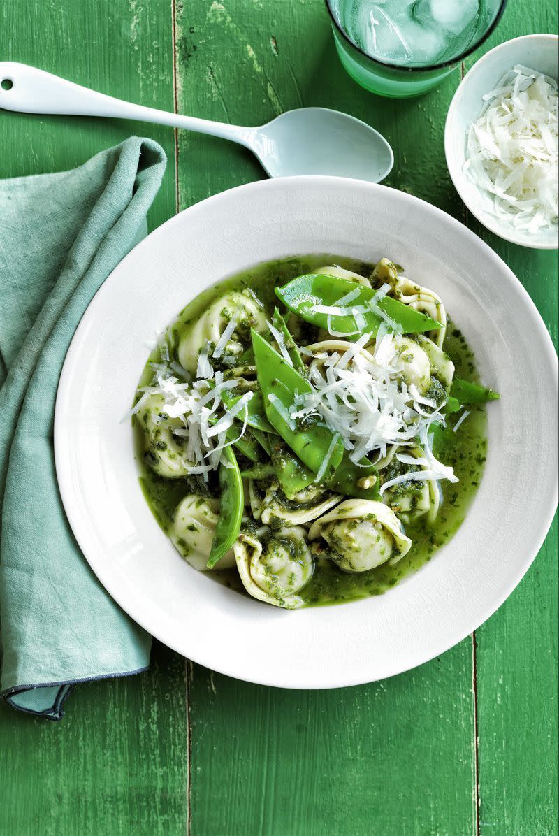 Tortellini and Lemony Snow Peas