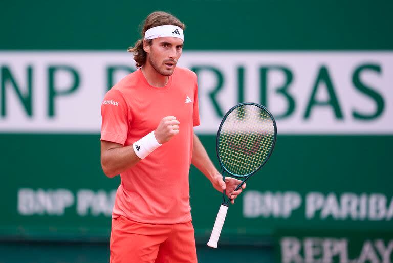 Stefanos Tsitsipas se lució ante Etcheverry en el Monte-Carlo Country Club 