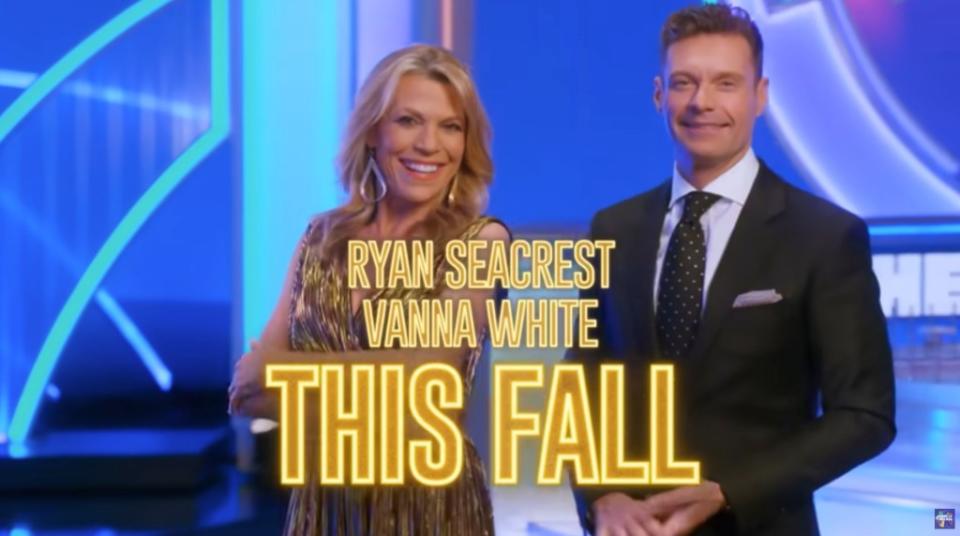 Vanna White has signed a new contract through the 2026 season as Ryan Seacrest takes over hosting duties. YouTube / Wheel of Fortune