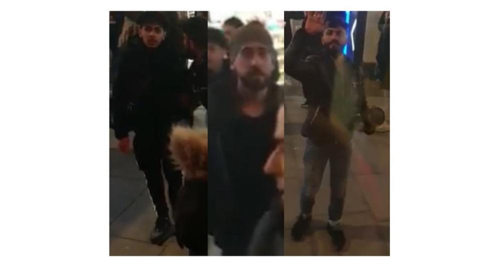 Images of three men who police want to speak to after antisemitic abuse was directed at passengers on a Hannukah party bus in London’s Oxford Street (Metropolitan Police/PA)