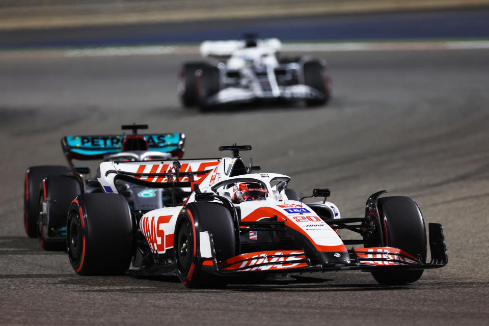 Kevin Magnussen, pictured here in action at the Bahrain Grand Prix.