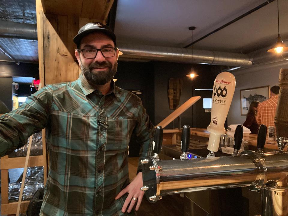 Kevin Kerner, co-owner of the Three Penny Taproom, stands at the Montpelier bar/restaurant Dec. 15, 2023.