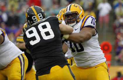 La&#39;el Collins (70) earned All-America second-team honors last season. (USA TODAY Sports)