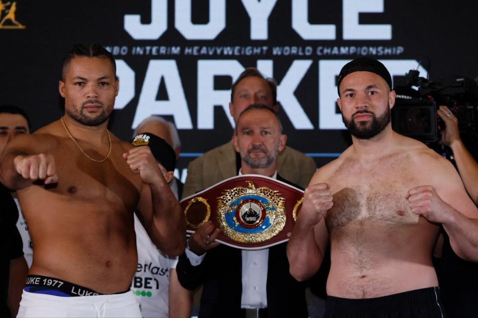 Joe Joyce and Joseph Parker will finally go head to head in Manchester on Saturday night (Action Images via Reuters)