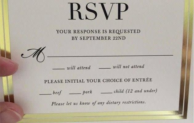 This is the picture of the invitation which was shared on Reddit.