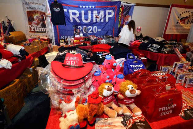 Merchandise for sale at CPAC. (Photo: John Raoux/Associated Press)