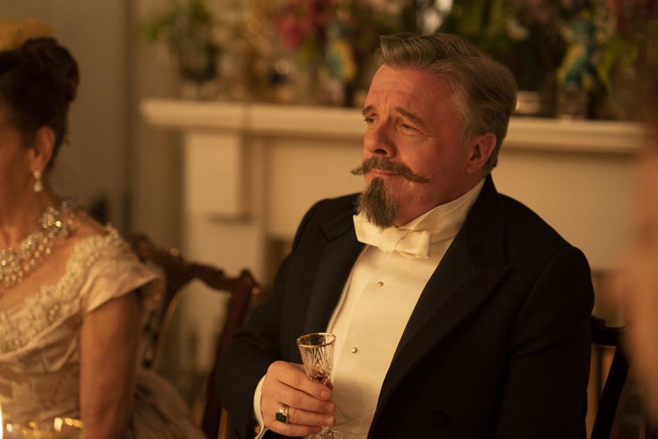 Nathan Lane as Ward McAllister in “The Gilded Age.” | Alison Cohen Rosa, HBO