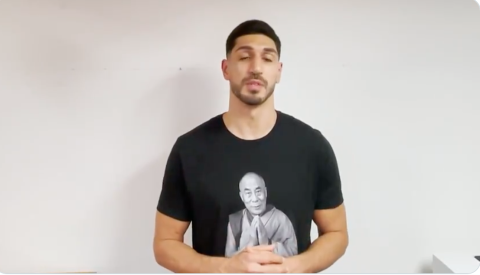 ▲塞爾蒂克球星Enes Kanter。（圖／取自Enes Kanter推特）