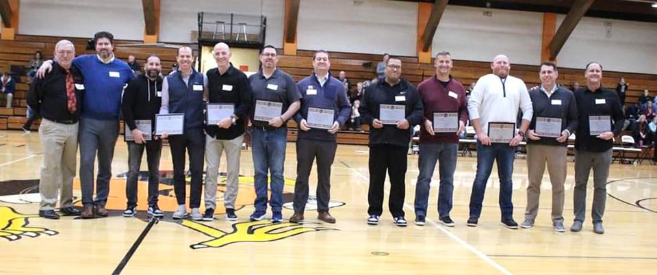 The Quincy boys basketball team of 1994-95 was inducted into the Quincy Hall of Fame