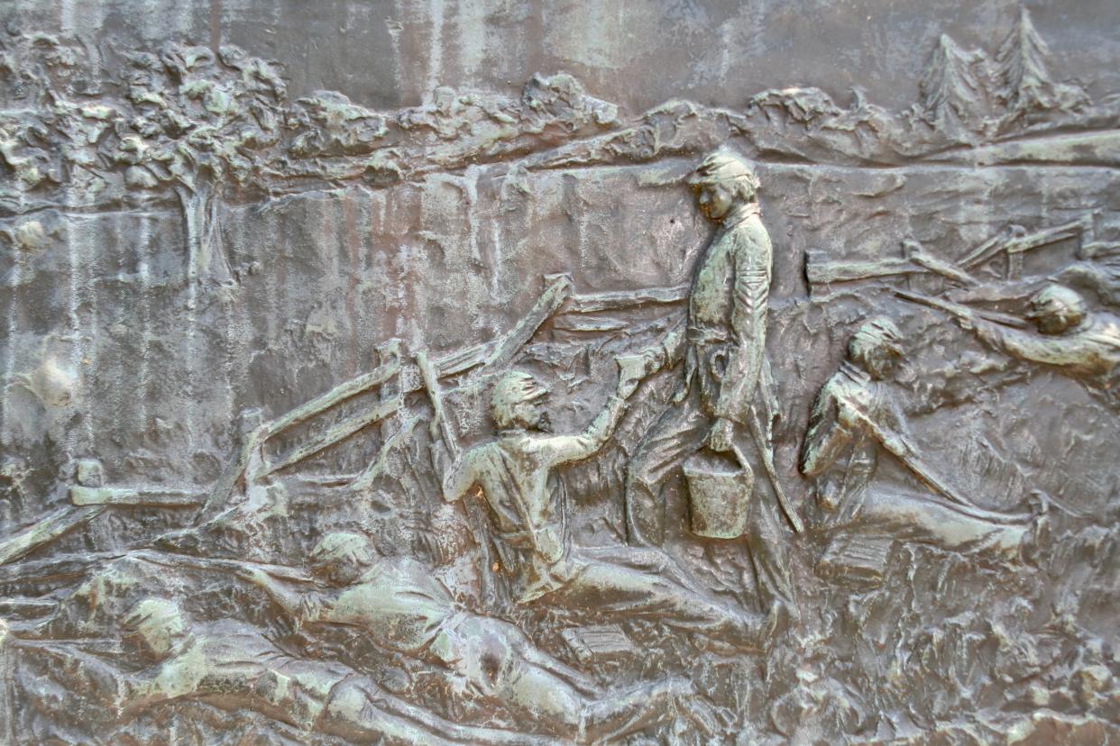 Engraving on a monument at Antietam National Battlefield