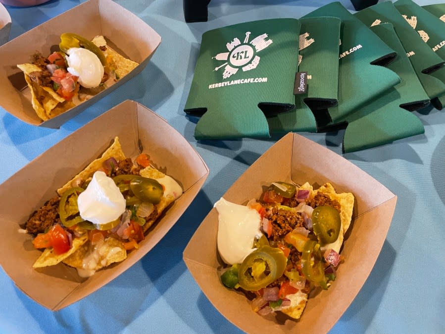 Austin FC gave insight Tuesday into some of the new and returning restaurants setting up shop at Q2 Stadium for the 2024 Austin FC season. (KXAN Photo/Kelsey Thompson)