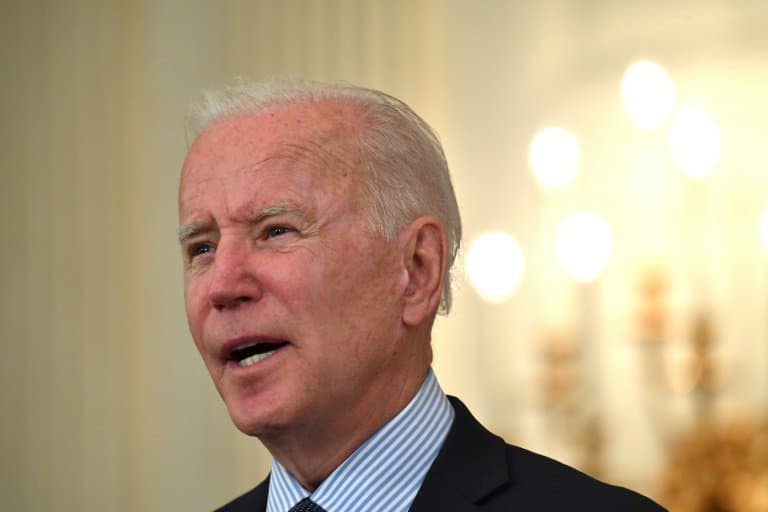 Le président américain Joe Biden à la Maison Blanche le 4 mai 2021 - Nicholas Kamm © 2019 AFP