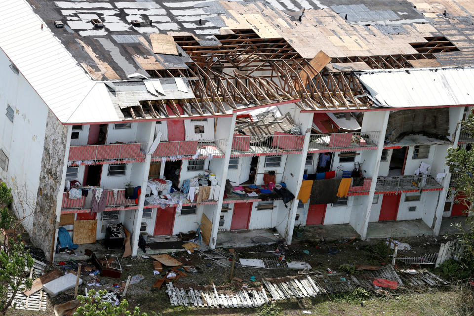 An aerial view shows devastation after hurricane Dorian hit the Grand Bahama Island in the Bahamas,Sept. 4, 2019. (Photo: Joe Skipper/Reuters)