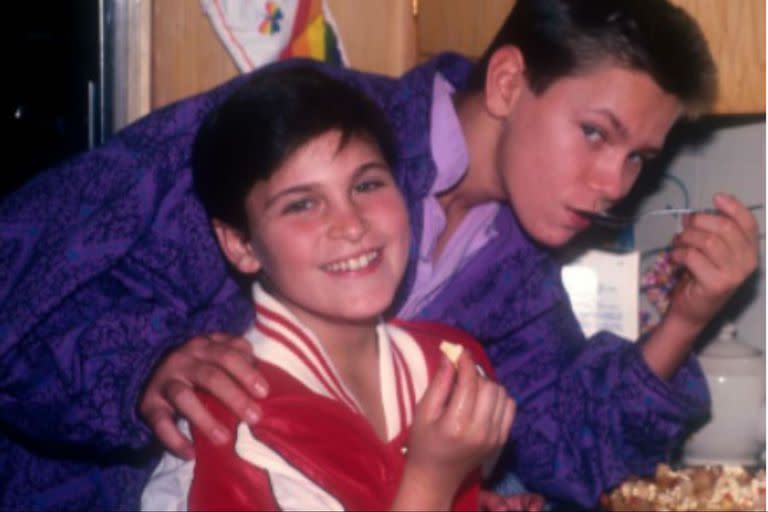 Joaquin y River Phoenix en su infancia