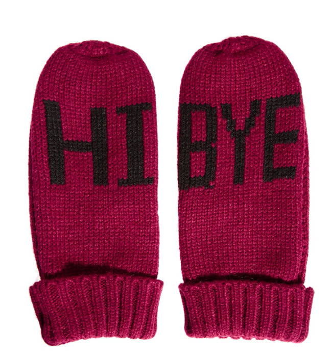 <b>10 of the best Winter Warmers</b>: We're loving <a href="http://www.asos.com/Asos/Asos-Hi-Bye-Mitten/Prod/pgeproduct.aspx?iid=2359779&SearchRedirect=true&SearchQuery=hi%20bye%20mittens" rel="nofollow noopener" target="_blank" data-ylk="slk:ASOS' cute 'Hi Bye' mittens, £10.;elm:context_link;itc:0;sec:content-canvas" class="link ">ASOS' cute 'Hi Bye' mittens, £10.</a>