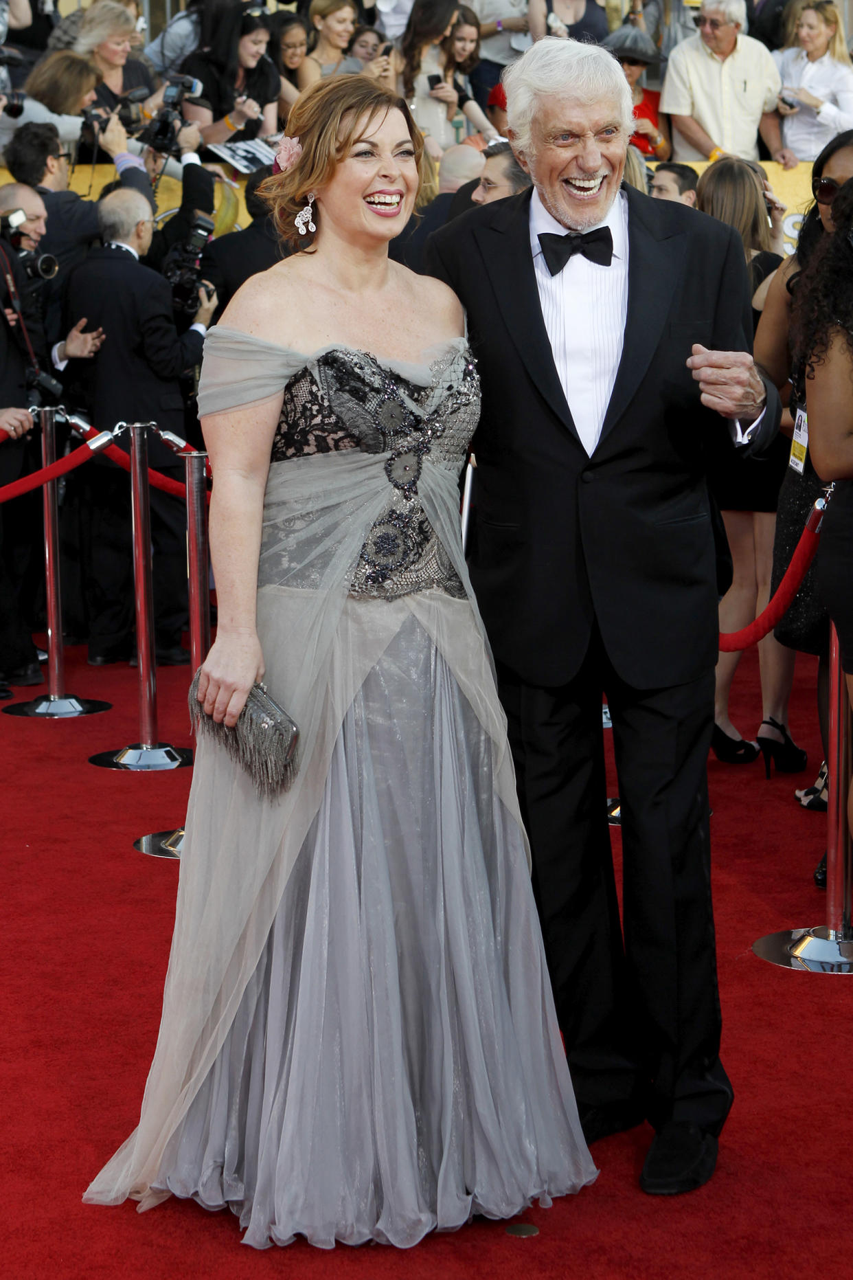 Arlene Silver (L) and Dick Van Dyke attend the 18th annual Screen Actors Guild Awards at the Shrine Auditorium.  (Donato Sardella / Penske Media via Getty Images)