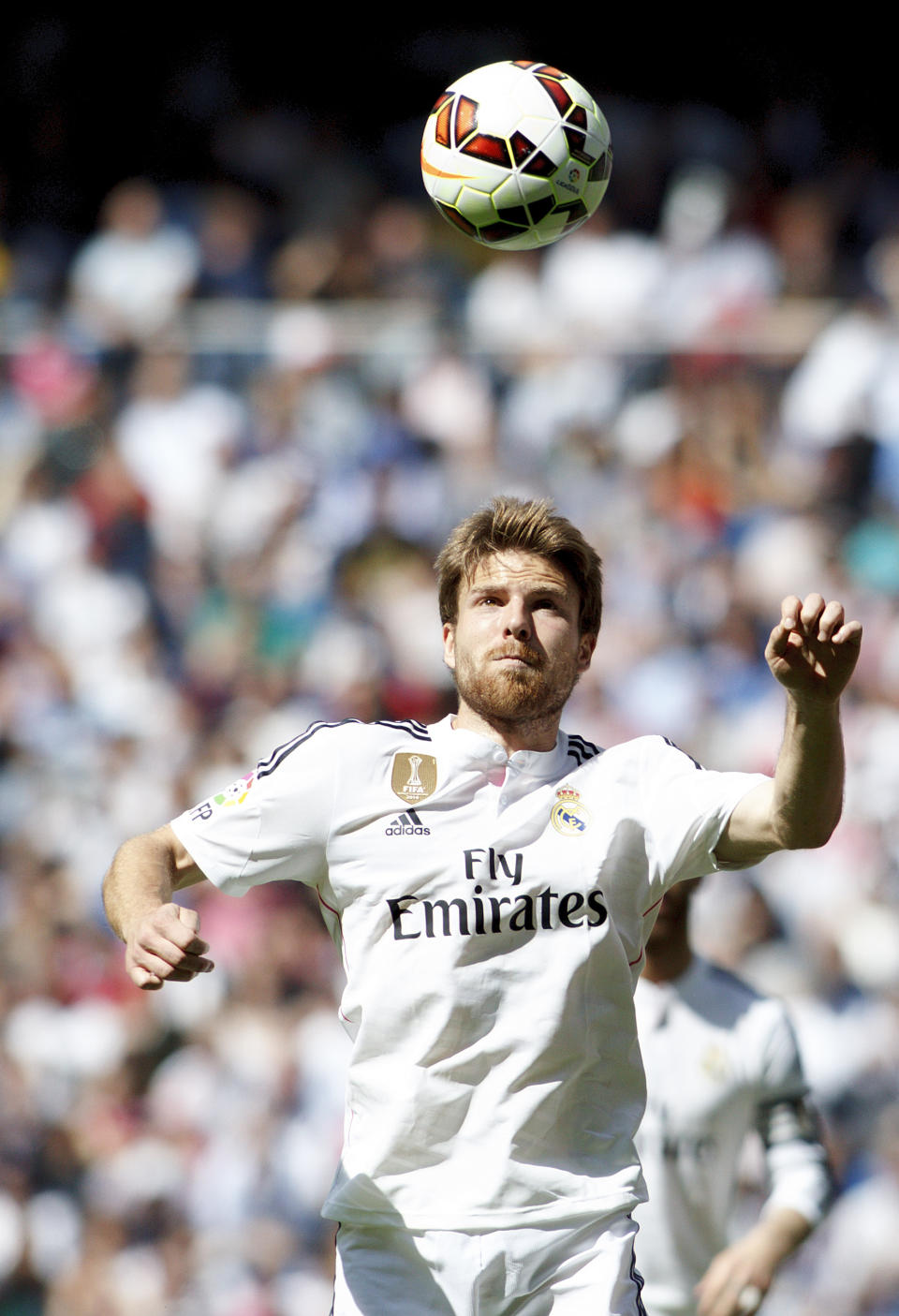 SPAIN, Madrid:Real Madrid's Spanish midfielder Asier Illarramendi during the Spanish League 2014/15 match between Real Madrid and Eibar, at Santiago Bernabeu Stadium in Madrid on April 11, 2015. (Photo by Guillermo Martinez/DPI/NurPhoto) (Photo by Guillermo Martinez/NurPhoto) (Photo by NurPhoto/NurPhoto via Getty Images)