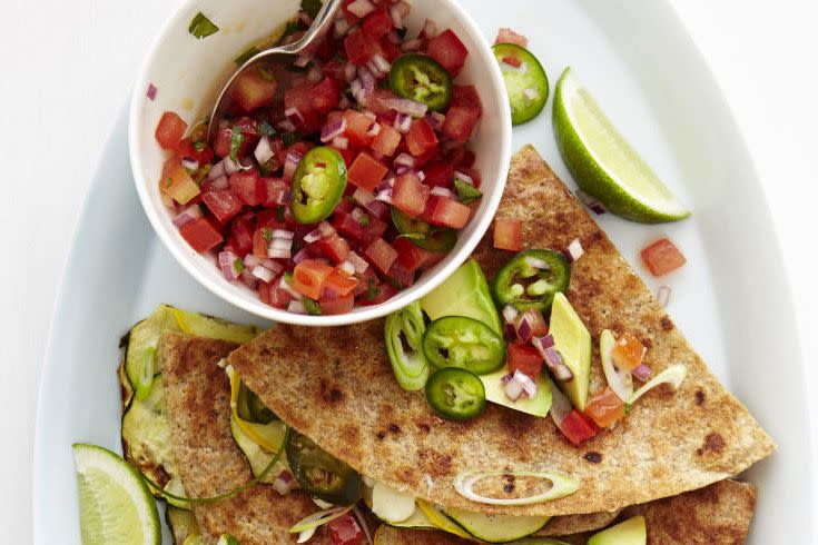 Zucchini and Cheese Quesadillas