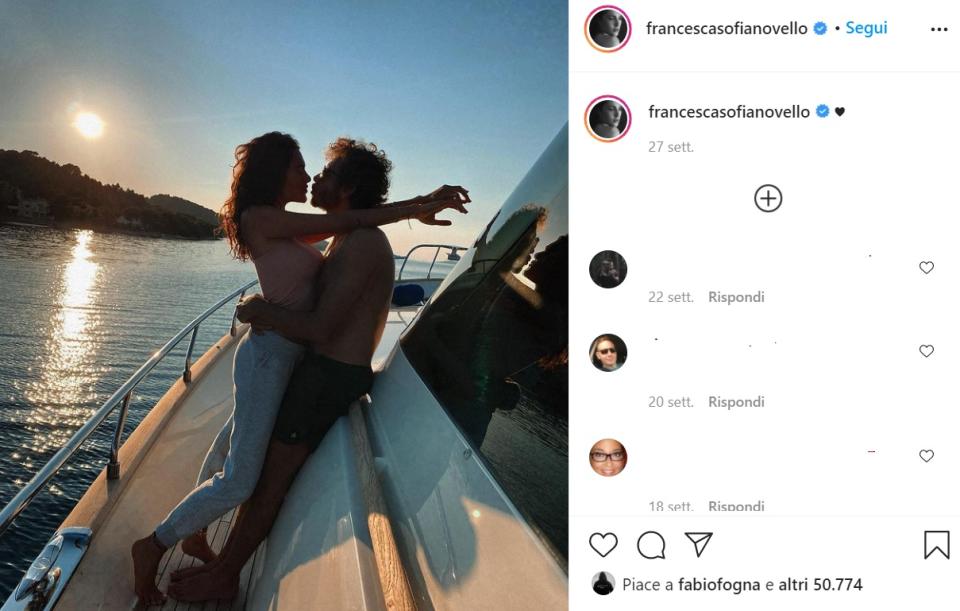 Valentino Rossi e Francesca Sofia Novello