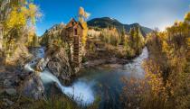 <p>A picturesque river once fueled this cliffside crystal mill.</p>