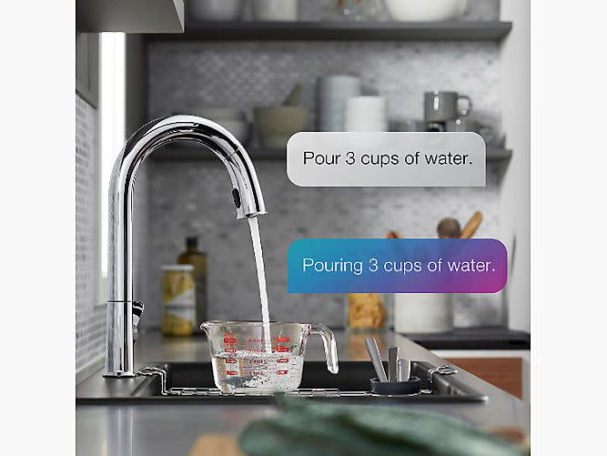 3) Sensate Kitchen Faucet With Voice-Activated Technology