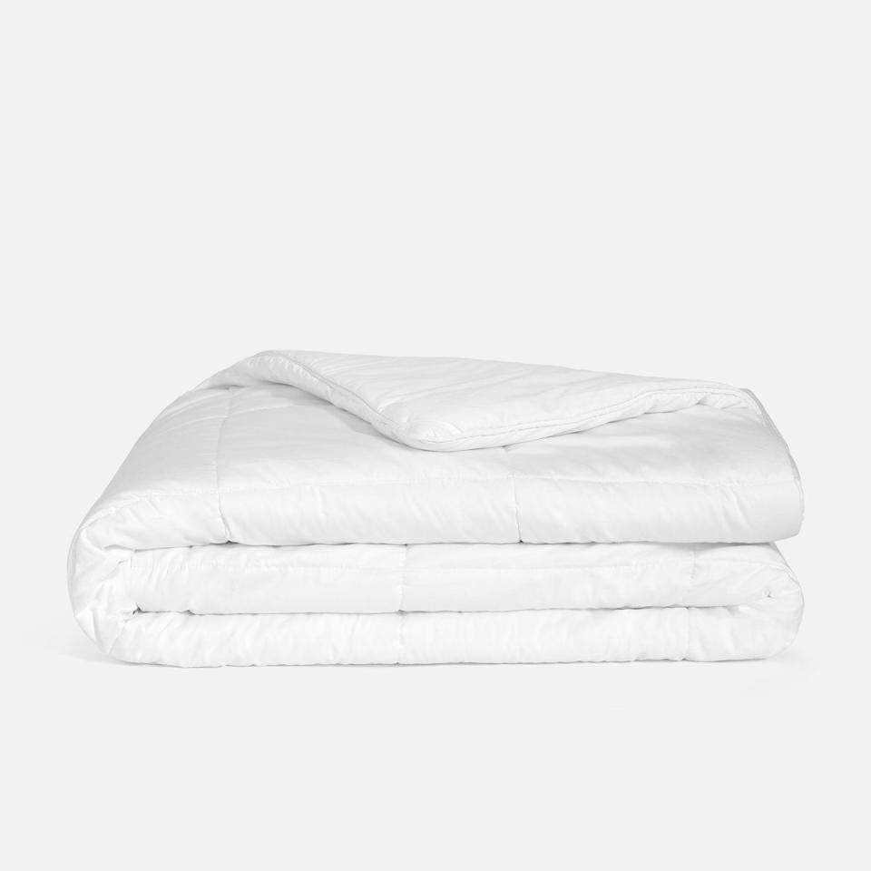 <p><strong>Brooklinen</strong></p><p>brooklinen.com</p><p><strong>$249.00</strong></p><p><a href="https://go.redirectingat.com?id=74968X1596630&url=https%3A%2F%2Fwww.brooklinen.com%2Fproducts%2Fweighted-comforter&sref=https%3A%2F%2Fwww.cosmopolitan.com%2Fhealth-fitness%2Fg35031720%2Fhow-to-sleep-better%2F" rel="nofollow noopener" target="_blank" data-ylk="slk:Shop Now;elm:context_link;itc:0;sec:content-canvas" class="link ">Shop Now</a></p><p>Brooklinen sees your weighted blanket, and they raise you <em>a weighted comforter.</em> It's a glass microbead-filled comforter that's meant to soothe sleepers with its gentle weight every single night. </p><p>The comforter comes in weights ranging from 15 to 40 pounds, depending on the size that you choose. It's also covered with a 400-thread-count sateen cotton shell and is equipped with corner loops, so that you can slip <a href="https://go.redirectingat.com?id=74968X1596630&url=https%3A%2F%2Fwww.brooklinen.com%2Fproducts%2Fluxe-duvet-cover&sref=https%3A%2F%2Fwww.cosmopolitan.com%2Fhealth-fitness%2Fg35031720%2Fhow-to-sleep-better%2F" rel="nofollow noopener" target="_blank" data-ylk="slk:one of their duvet covers;elm:context_link;itc:0;sec:content-canvas" class="link ">one of their duvet covers</a> over it and tie it securely into place.</p>