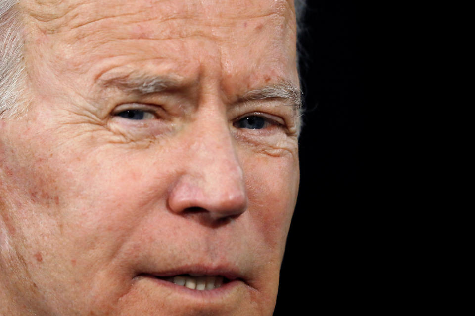 Former U.S. Vice President Joe Biden speaks during a campaign event in Mason City, Iowa, U.S., January 22, 2020. (Photo: Shannon Stapleton/Reuters)